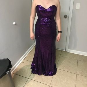 Purple prom dress